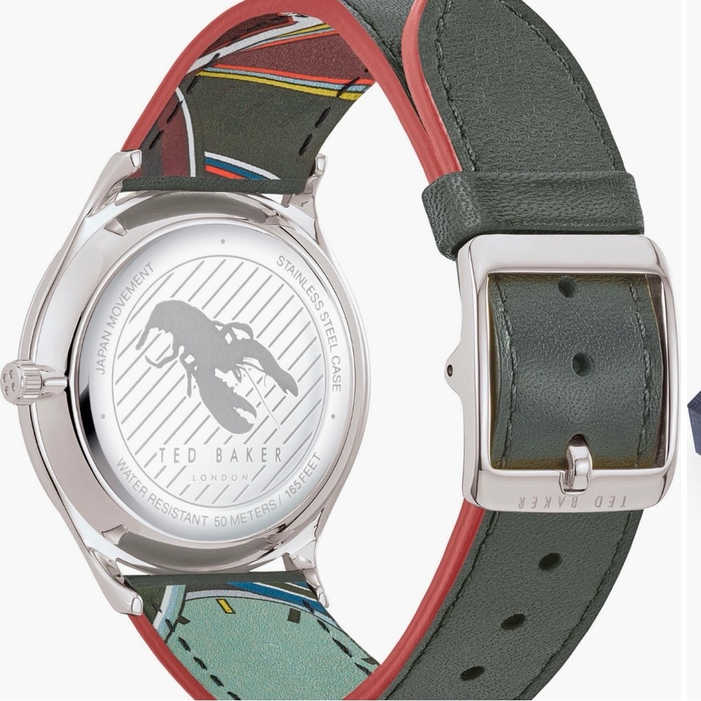 TED BAKER Manhatt Leather Strap 40mm Watch - Picture 5 of 7